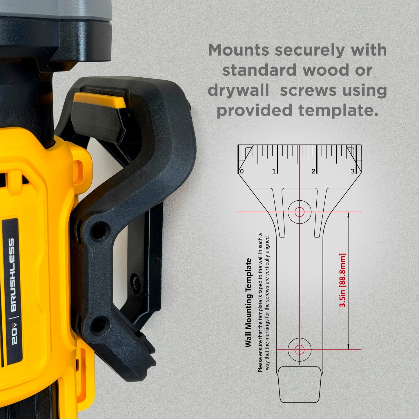 Wall Mount Bracket for DeWalt Leaf Blower