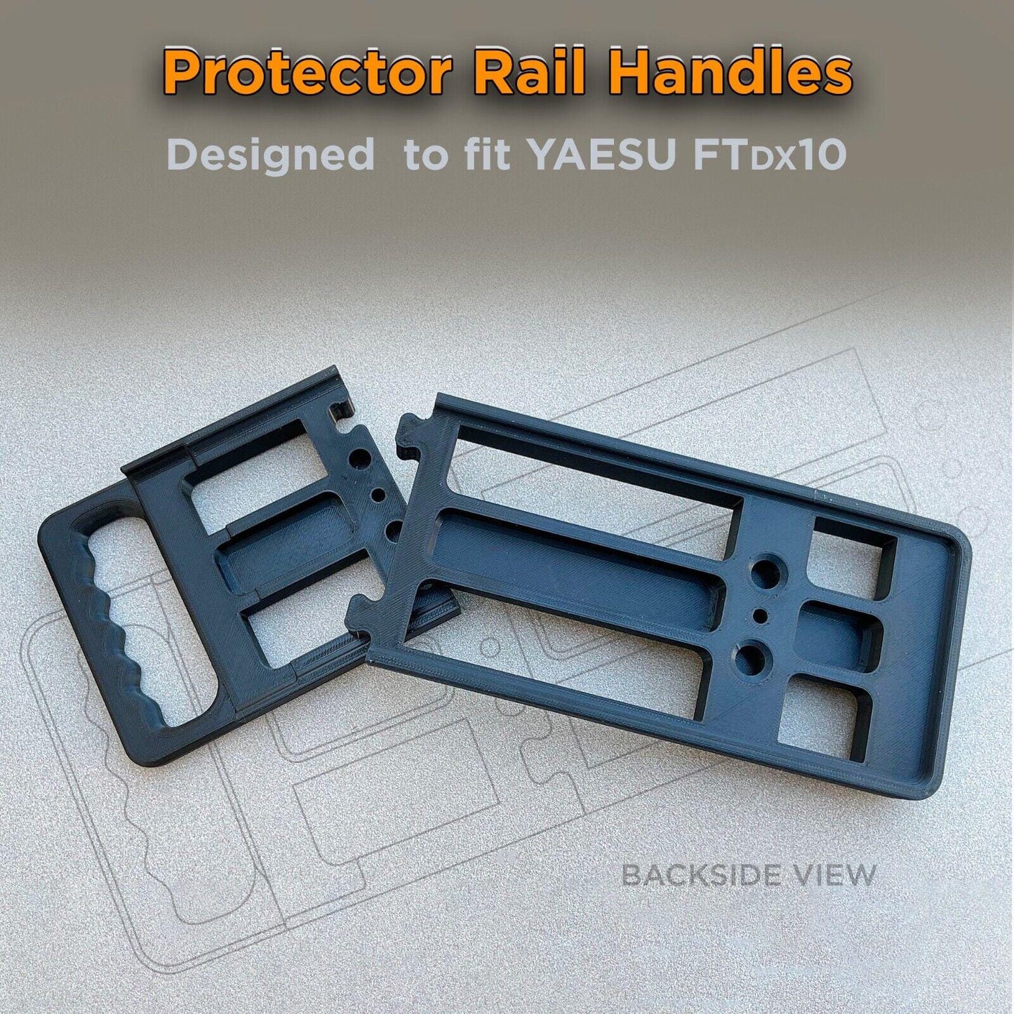 Carry Handles for YAESU FTDX10D Radio Transceivers