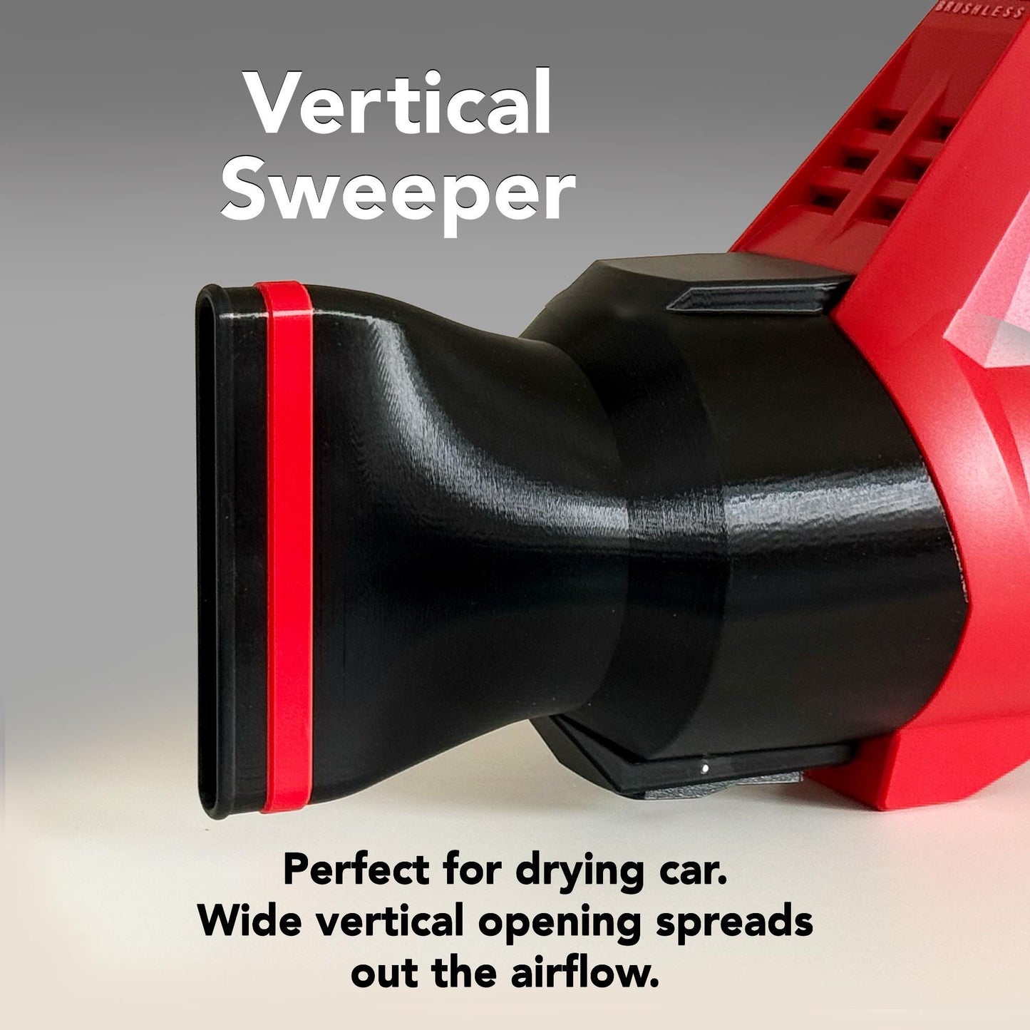 Wide (Vertical) Nozzle for Milwaukee Cordless Leaf Blowers models 3017-20 and M18 FBLG3