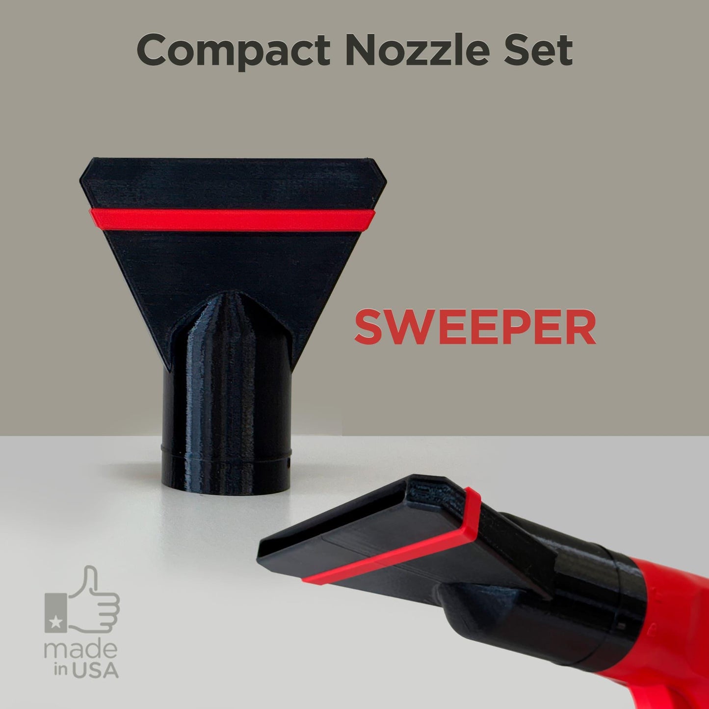 Compact Nozzles for BAUER 20V Cordless 200 MPH Compact Workshop Blower – Model 1916C-B