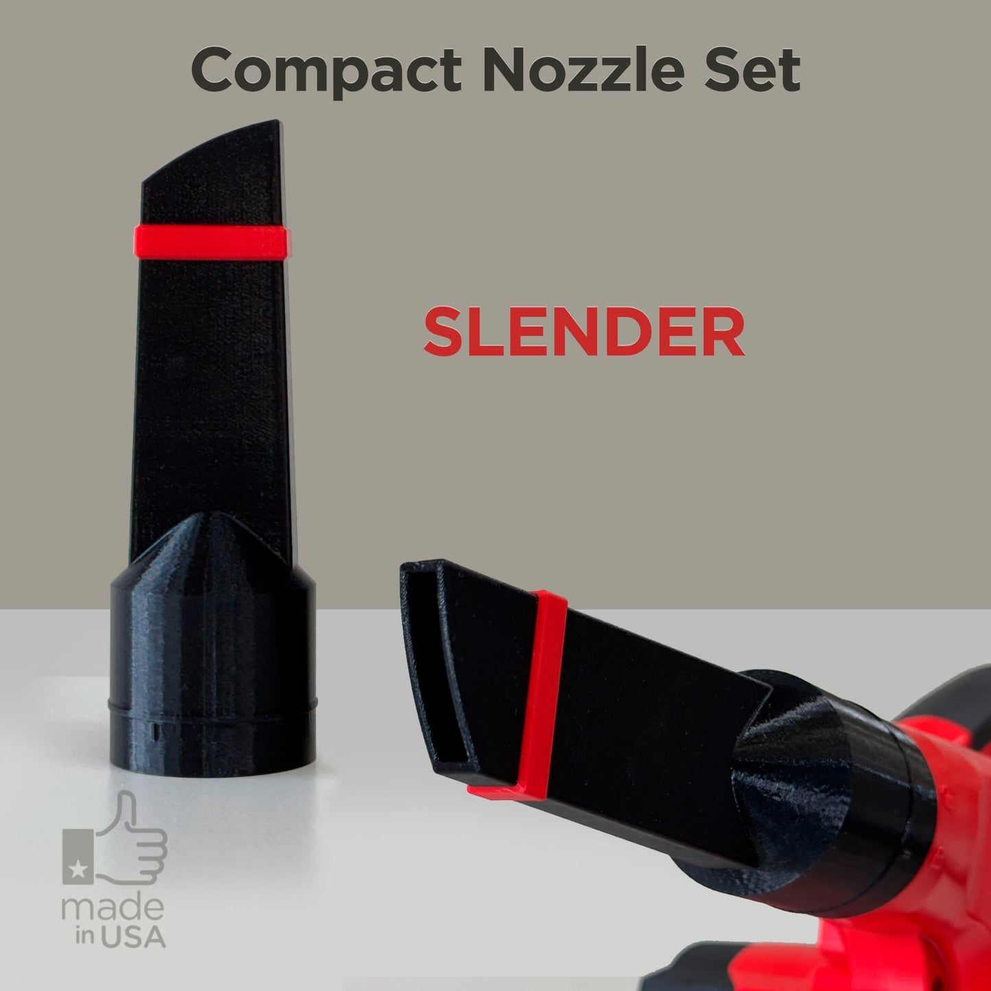 Compact Nozzles for BAUER 20V Cordless 200 MPH Compact Workshop Blower – Model 1916C-B