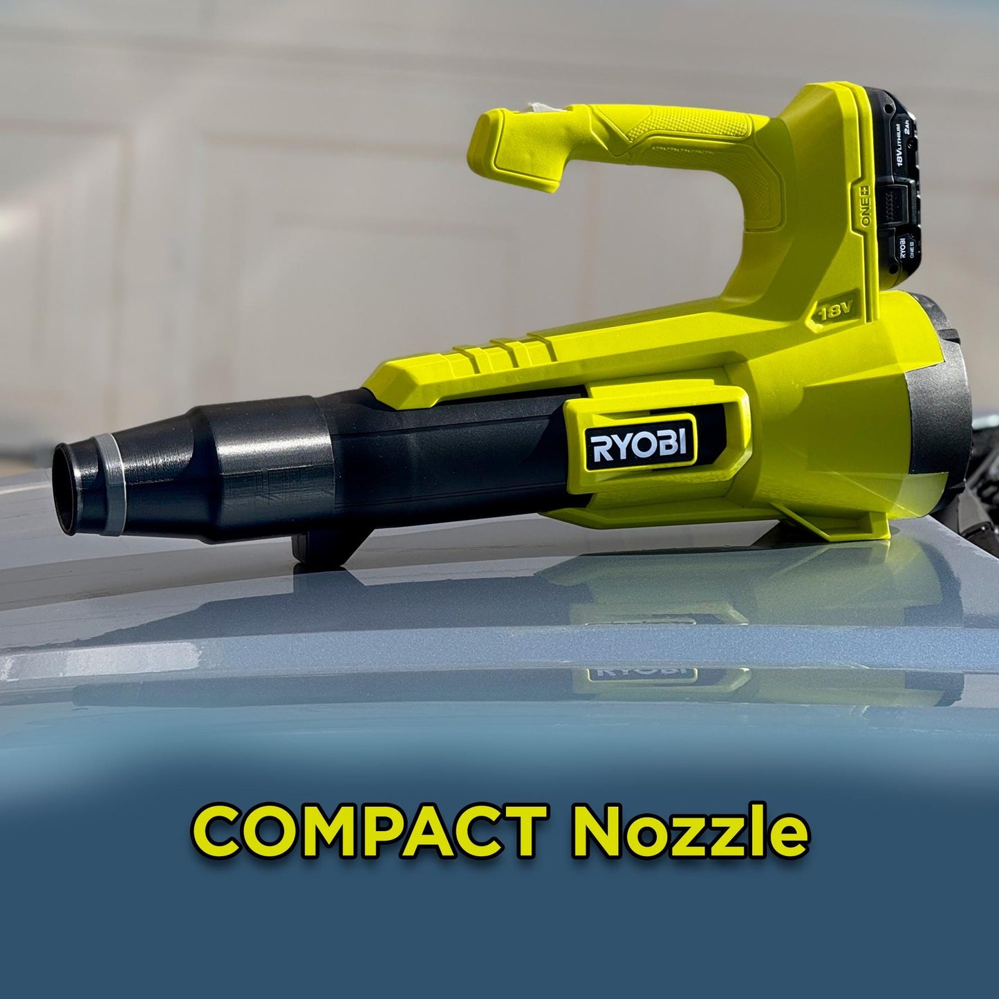 Compact Nozzle for Ryobi ONE+ 18V 90 MPH 250 CFM Cordless Battery Leaf Blower (Model P21011K)