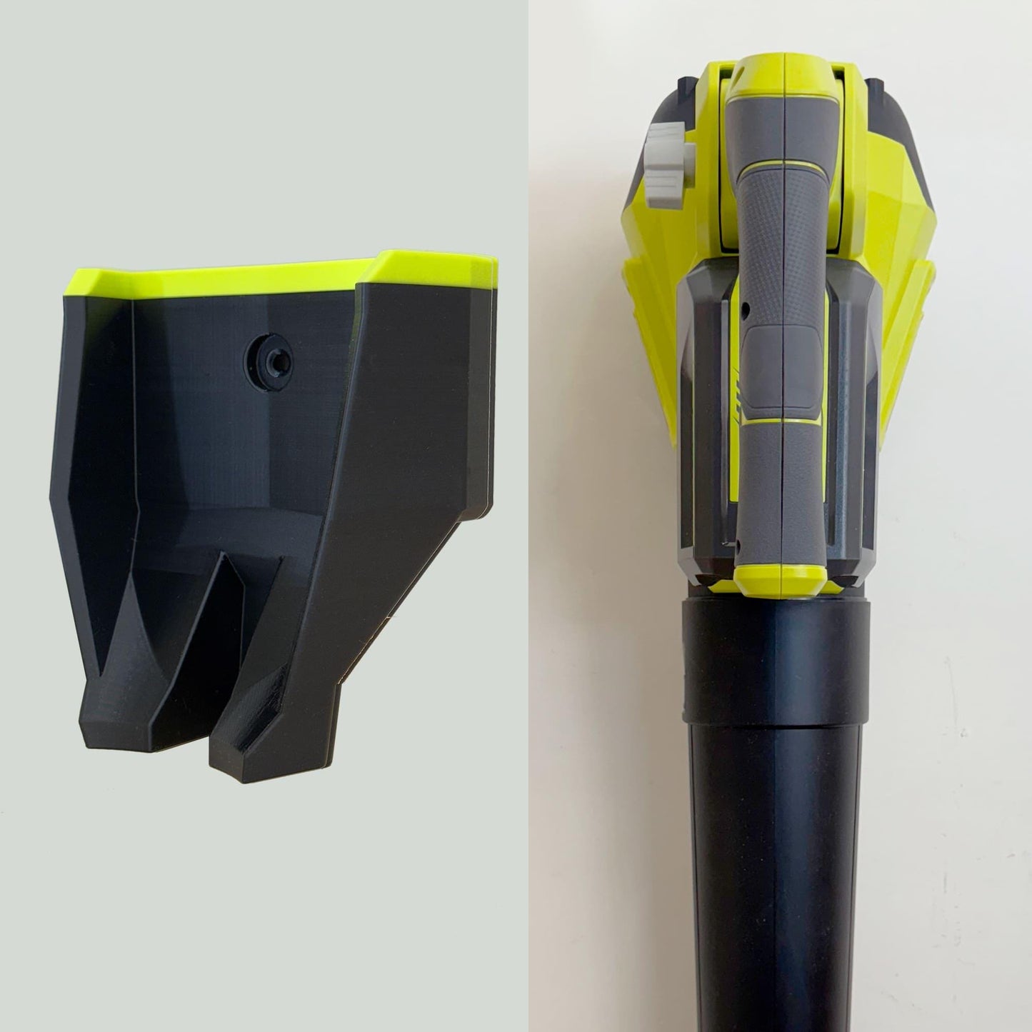 Wall Mount Bracket for RYOBI 40V 120 MPH 450 CFM Cordless Battery Variable-Speed Jet-Fan Blower – Model RY404012BTL