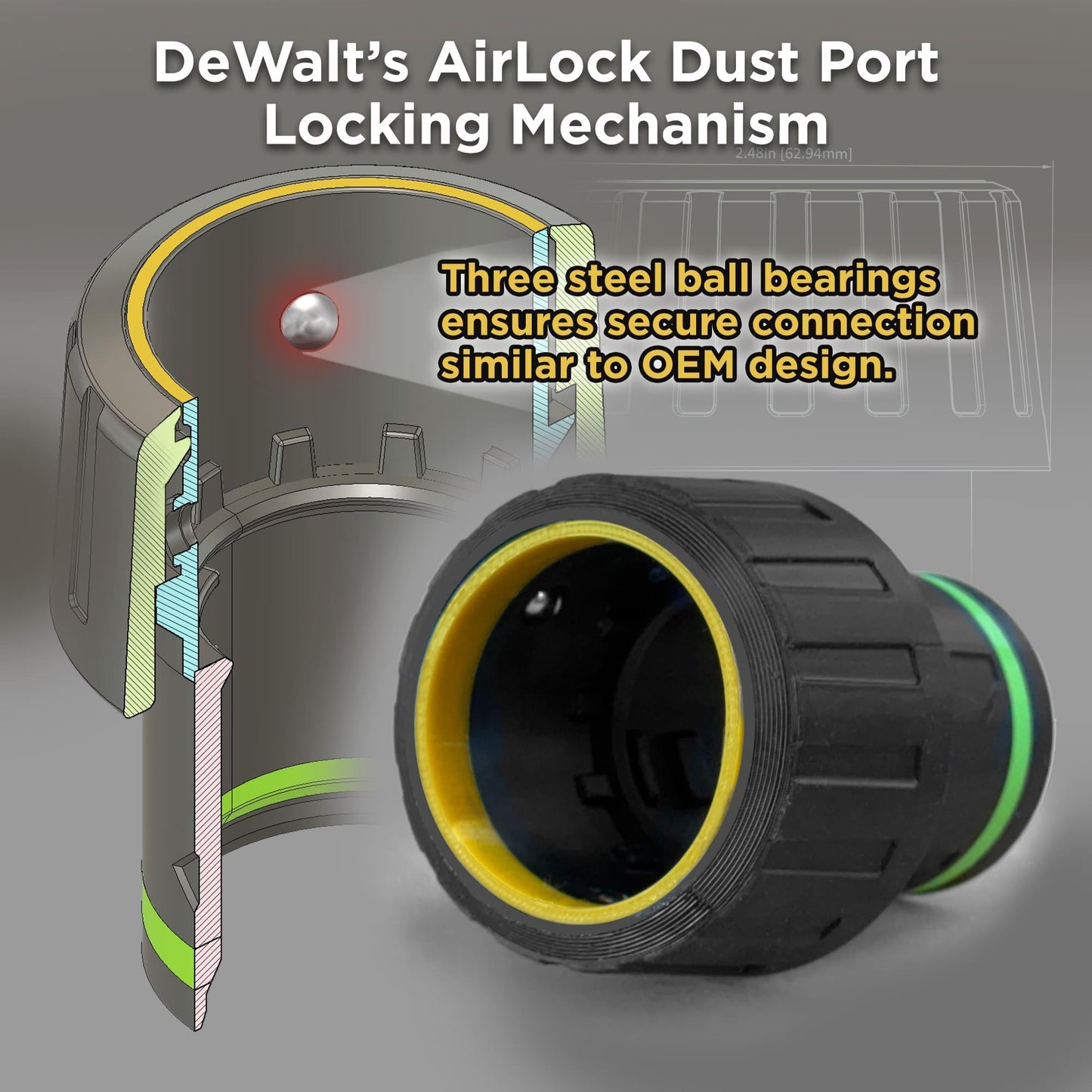 Festool Dust Extractor Hose Adapter for DeWalt Sanders