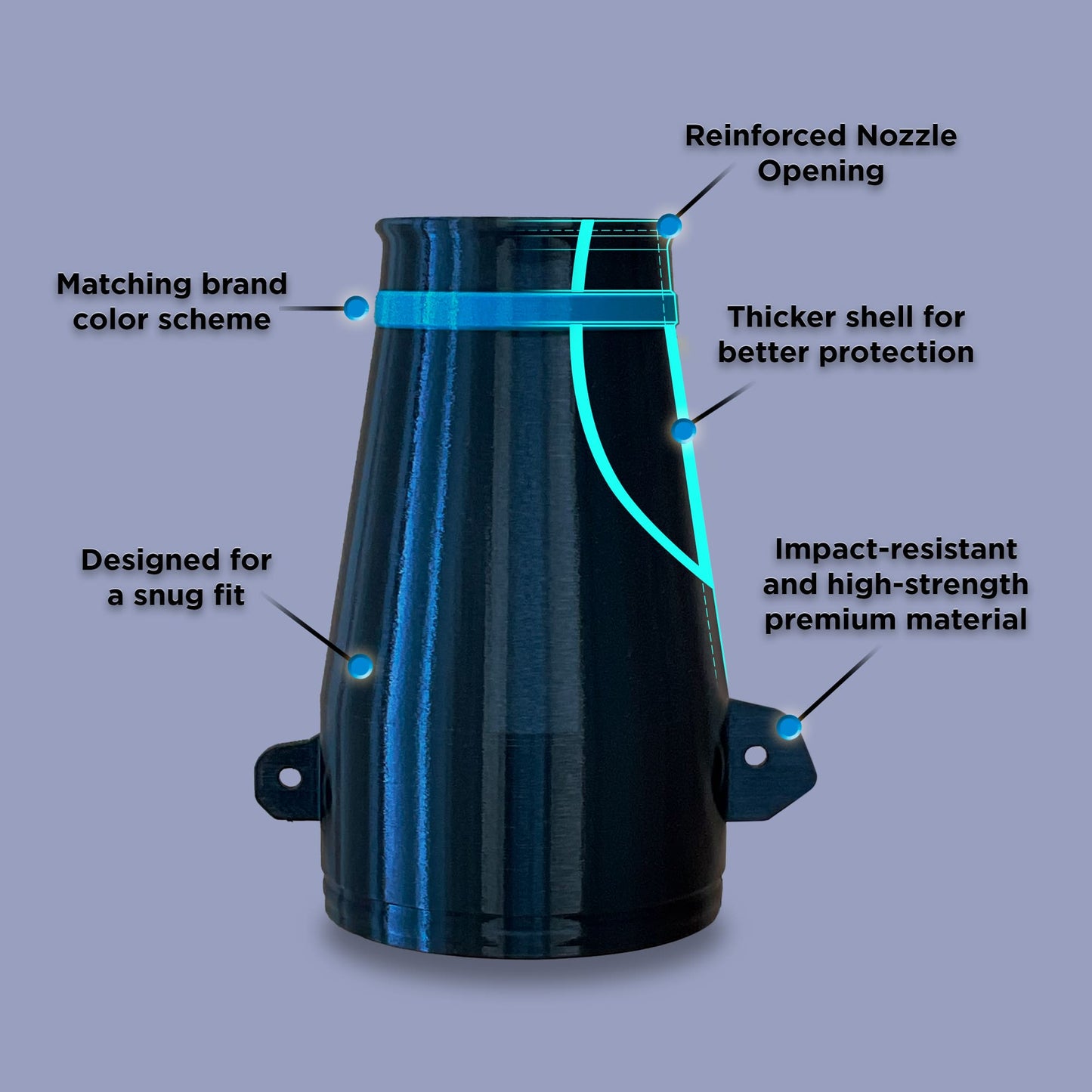 Stubby Nozzle for the Makita Leaf Blower (Model # XBU03Z)