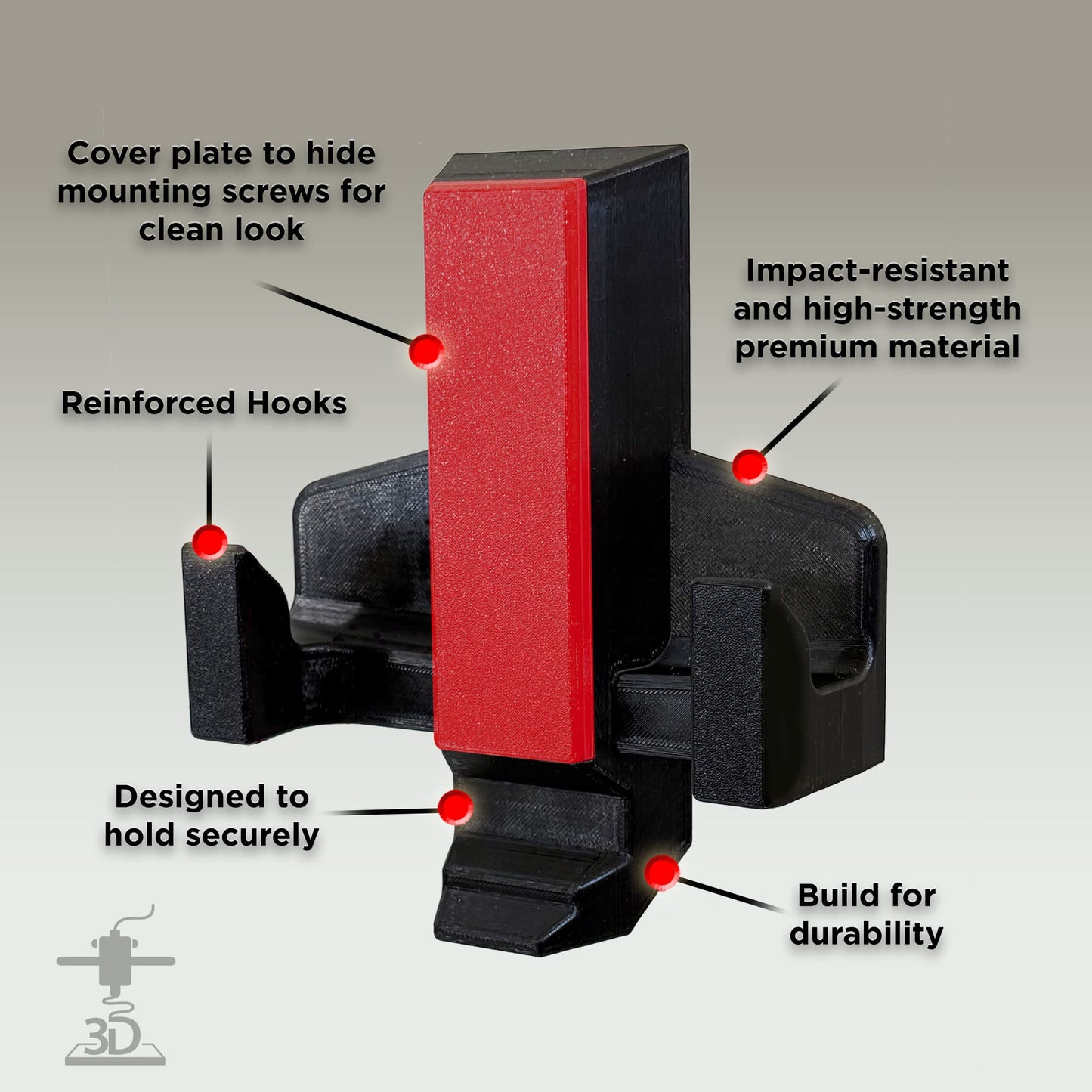 Wall Mount Bracket for Milwaukee Cordless Hedge Trimmer Model #2726-20