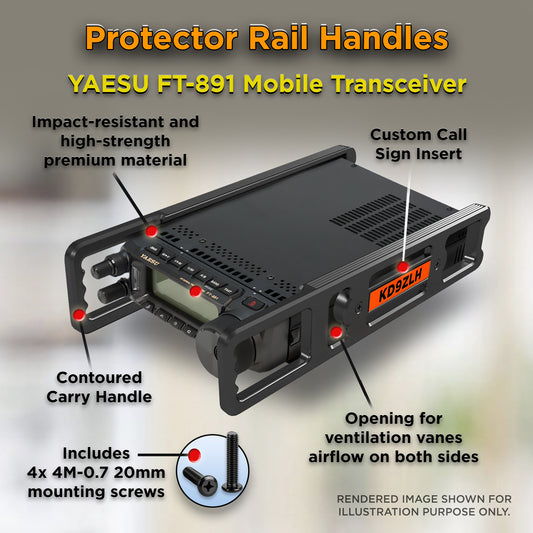 Carry Handles for Yaesu FT-891 Mobile Transceiver