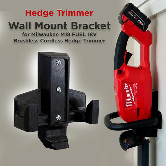 Wall Mount Bracket for Milwaukee Cordless Hedge Trimmer Model #2726-20