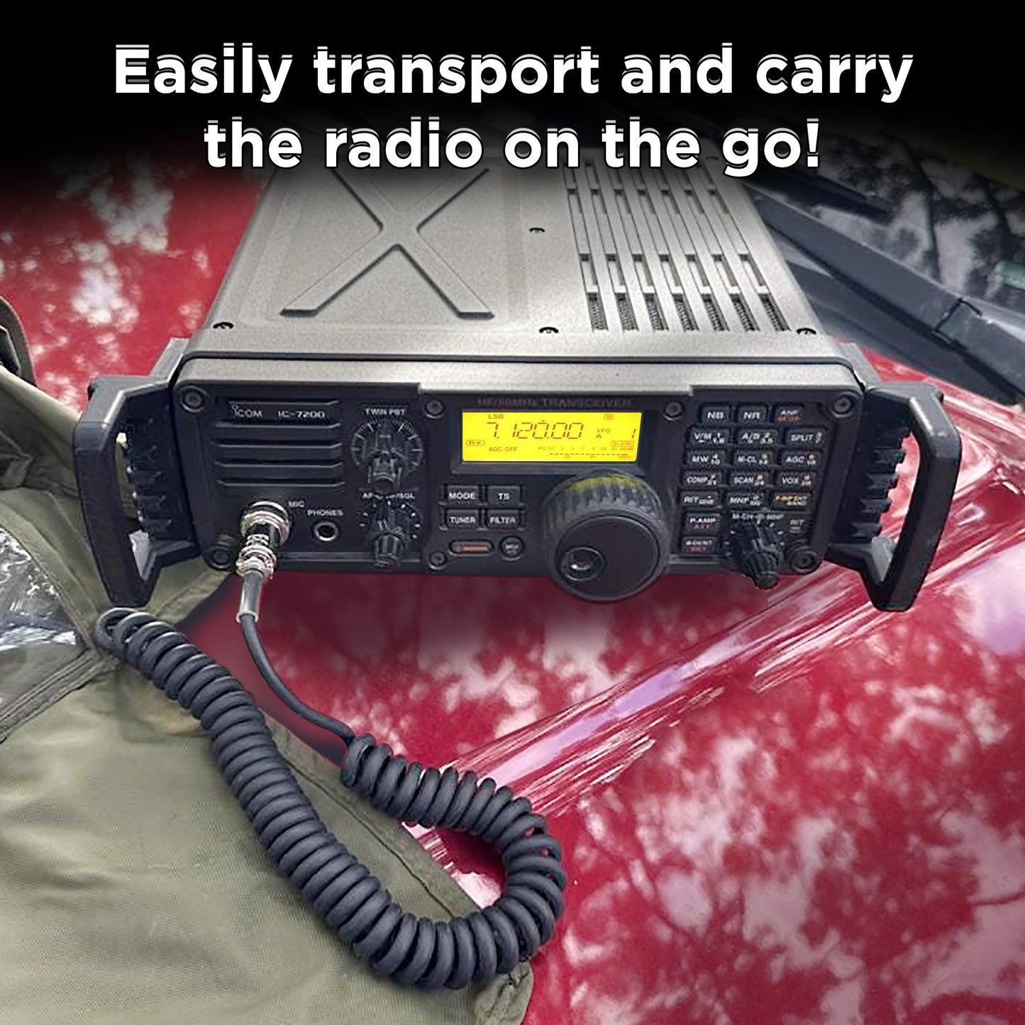 Carry Handles for ICOM IC-7200 Radio Transceivers MB-116