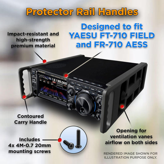 Carry Handles for Yaesu FT-710 Field and FT-710 AESS Radio Transceivers