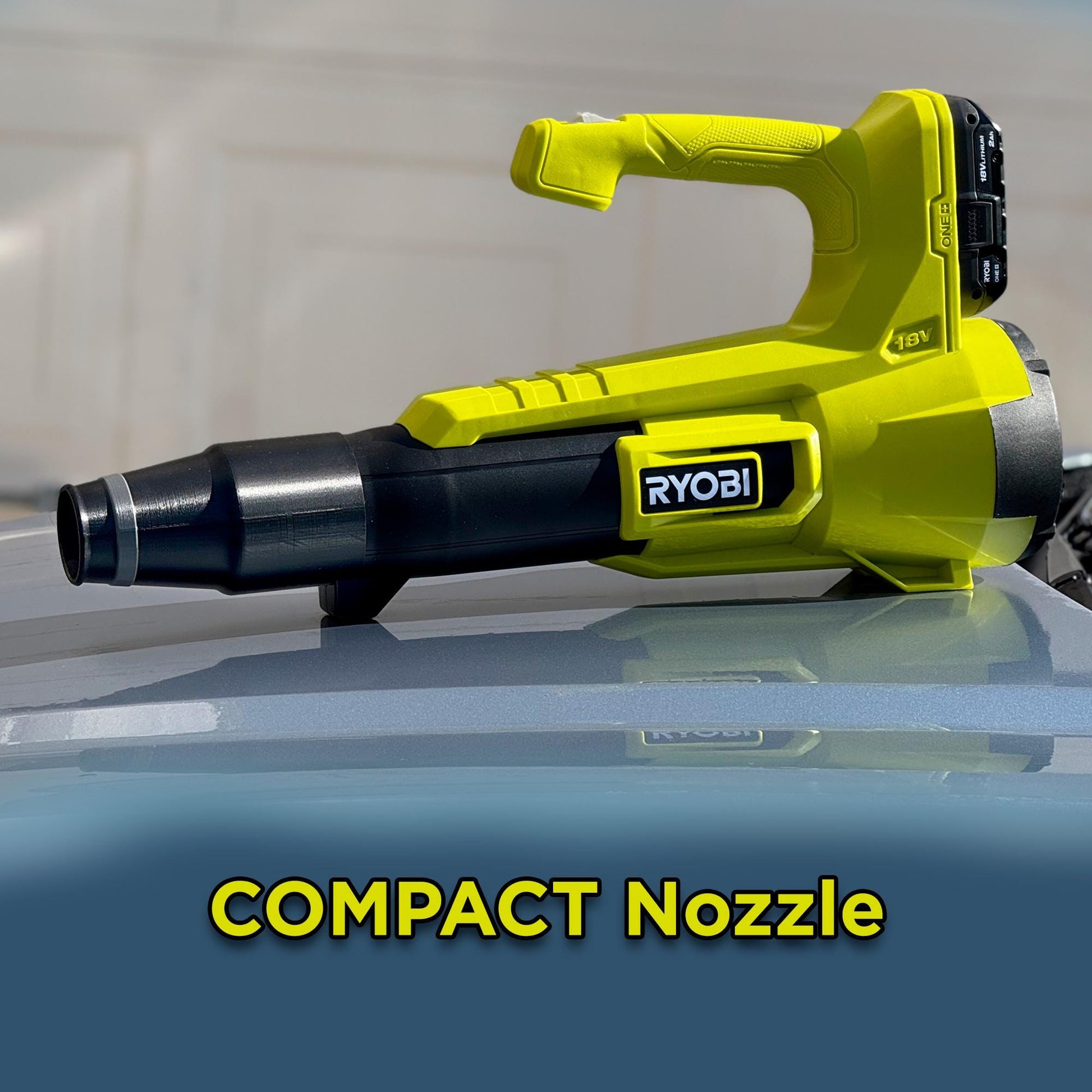 Compact Nozzle for Ryobi ONE+ 18V 90 MPH 250 CFM Cordless Battery Leaf Blower (Model P21011K)