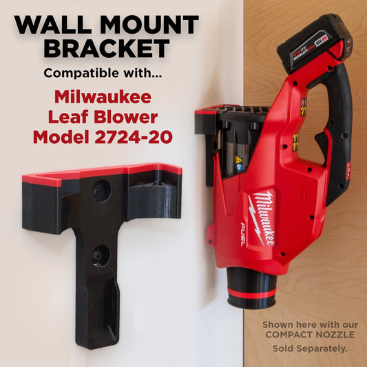 Wall Mount Bracket for Milwaukee M18 Fuel Leaf Blower (Model# 2724-20)