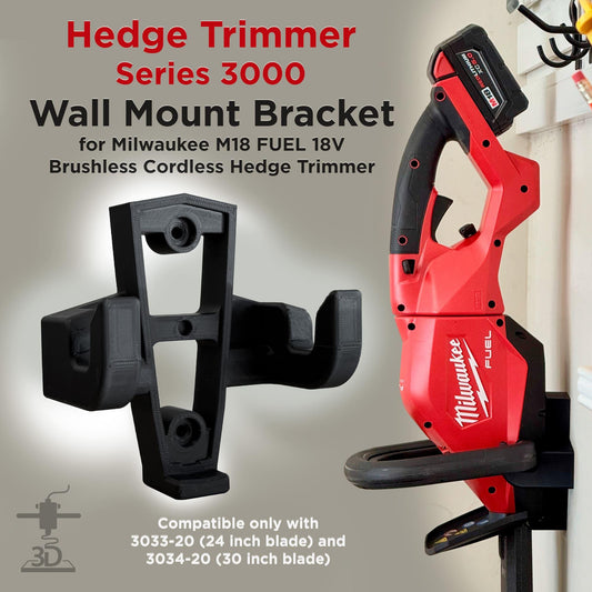 Wall Mount Bracket for Milwaukee Cordless Hedge Trimmer Series 3000