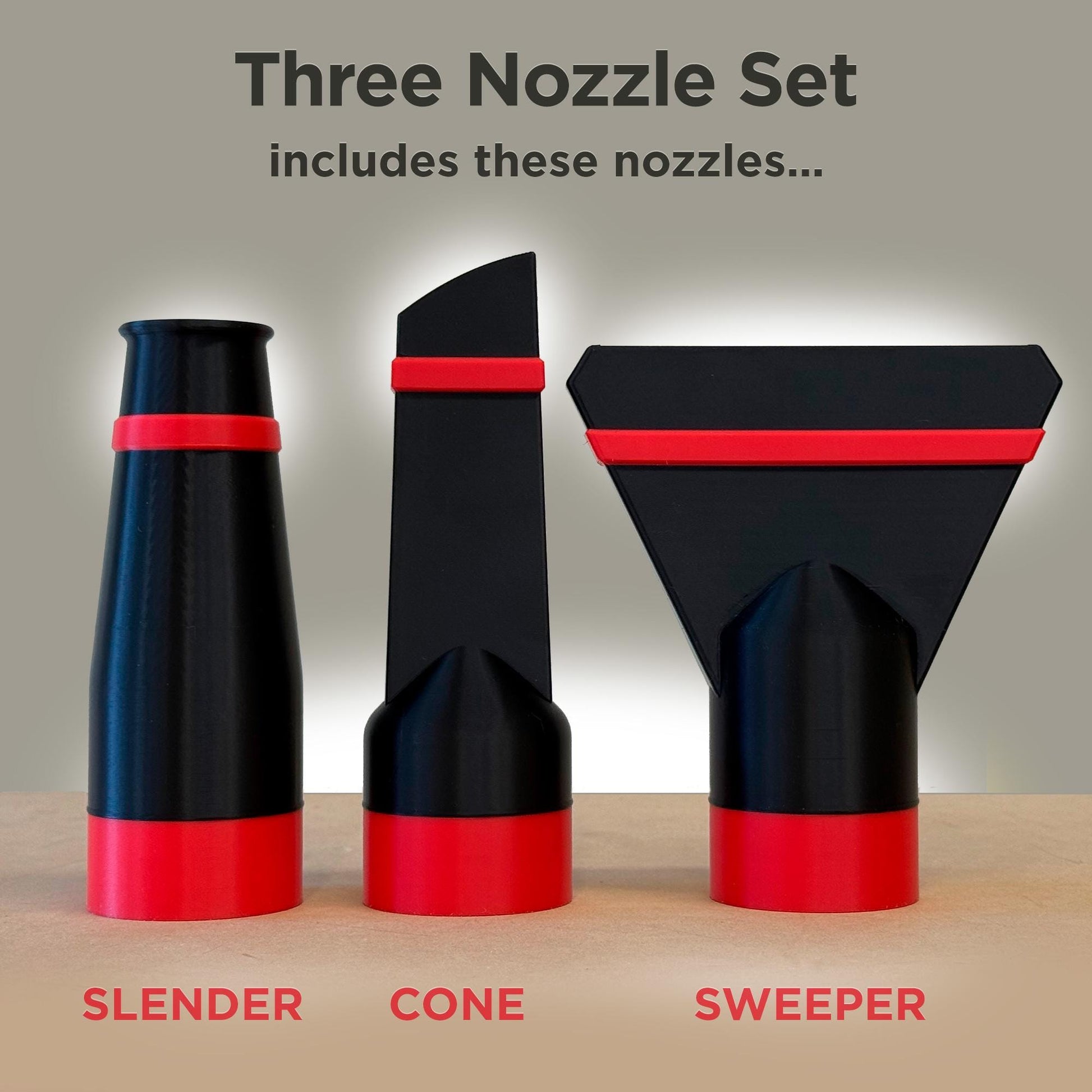 Compact Nozzles for BAUER 20V Cordless 200 MPH Compact Workshop Blower – Model 1916C-B